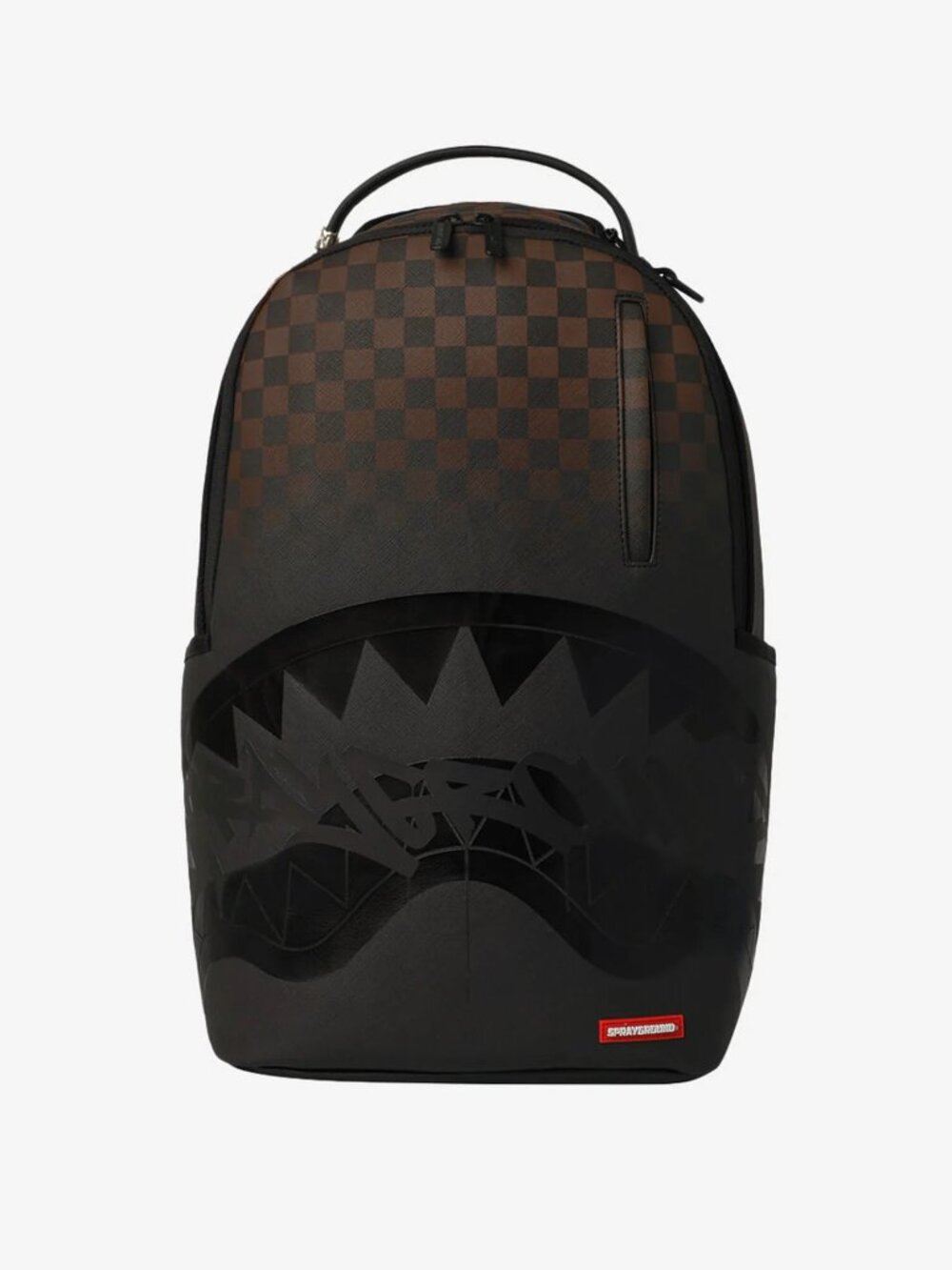 Sprayground Brown Check Ghost Drip Backpack